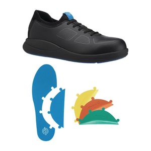 WearerTech Transform Safety Toe Trainer Black with Modular Insole Size 38