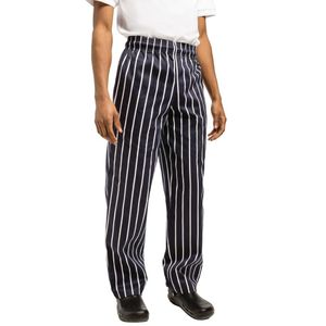Chef Works Essential Baggy Pant Butchers Stripe L