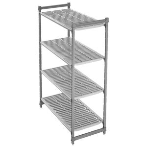 Cambro Camshelving Basics Plus Starter Unit 4 Tier With Vented Shelves 1630H x 1220W x 540D mm