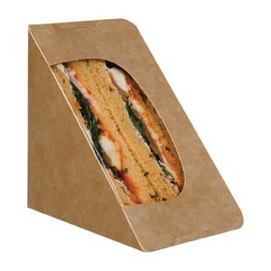 Colpac Recyclable Paperboard Self-Seal Sandwich Wedges With Window