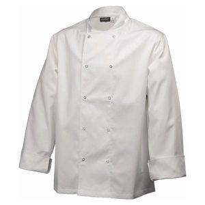 Basic Stud Jacket (Long Sleeve) White M Size - NJ01-M - 1