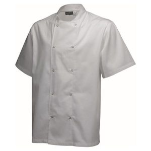 Basic Stud Jacket (Short Sleeve) White XXL Size - NJ18-XXL - 1