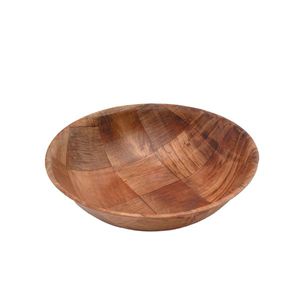 Woven Wood Bowls 8" Dia (Pack of 12) - GC110 - 1