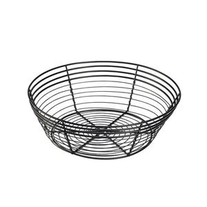 Wire Basket, Round 25.5 x 8cm (Pack of 6) - WB25BK - 1