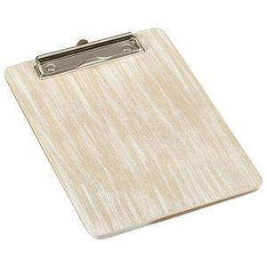 White Wash Wooden Menu Clipboard A5 18.5x24.5x0.6cm - WMC17W - 1