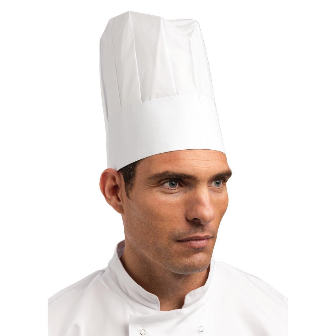 Disposable Chefs Paper Toque Hat (Pack of 50) - A260 | Go for Green ...