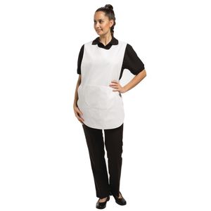Tabard With Pocket White Small - B040-1
