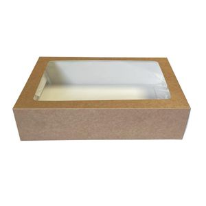 Fiesta Recyclable Platter Box with PET Window (Pack of 25) - FT672