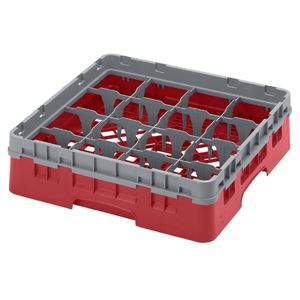 Cambro Camrack Red 16 Compartments Max Glass Height 156mm - CZ223