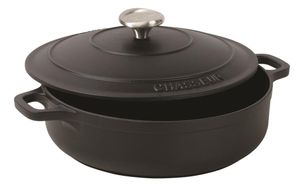 Chasseur Shallow Round Casserole With Lid Red - 240mm - 71099 - 10329-02