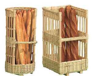 Matfer Wicker Bread Basket Light - Round 80X35mm - 512011 - 11998-02