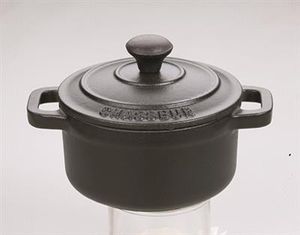 Chasseur Round Casserole With Lid Black - 240mm - 71104 - 10326-05