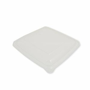 Square RPET Lids To Fit 1000/1400ml Trays - 139918 - 1