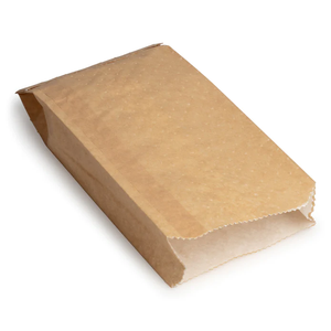 BioPak 10x5" Brown Hot & Crispy Chip Bags (Case of 500) - BAG-HC-MEDIUM-K - 1