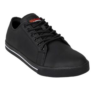 Slipbuster Recycled Microfibre Safety Trainers Matte Black 46 - BA060-46 - 1