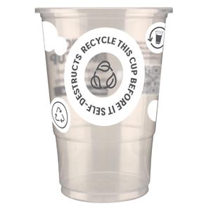 eGreen Printed TWOinONE Flexy Half-pint Glass CE Marked to Brim (Pack of of 1000) - FU893 - 1