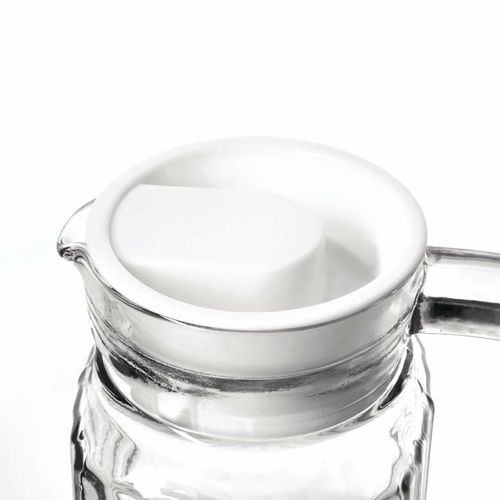 Olympia Ribbed Glass Jugs 1Ltr (Pack of 6) - GF922 - 6