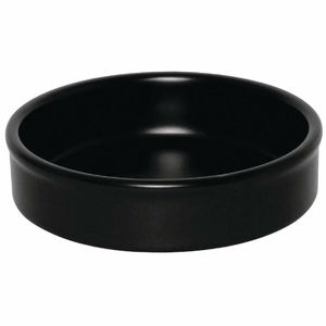 Olympia Mediterranean Stackable Dishes Black 102mm (Pack of 6) - DK832 - 1