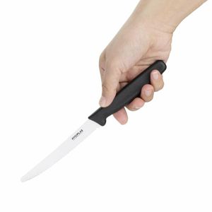 Hygiplas Serrated Tomato Knife Black 10cm - CF897 - 3