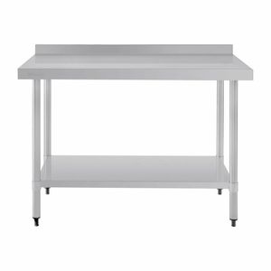 Vogue Stainless Steel Table with Upstand 1200mm - GJ507 - 3