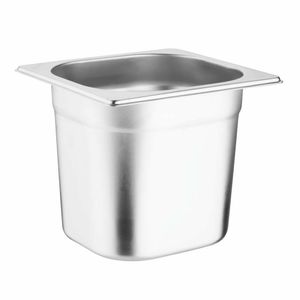Vogue Stainless Steel Gastronorm Pan Set with Lids 1/6 (Pack of 6) - SA243 - 1