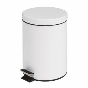 Bolero White Pedal Bin 5ltr - DP038 - 3