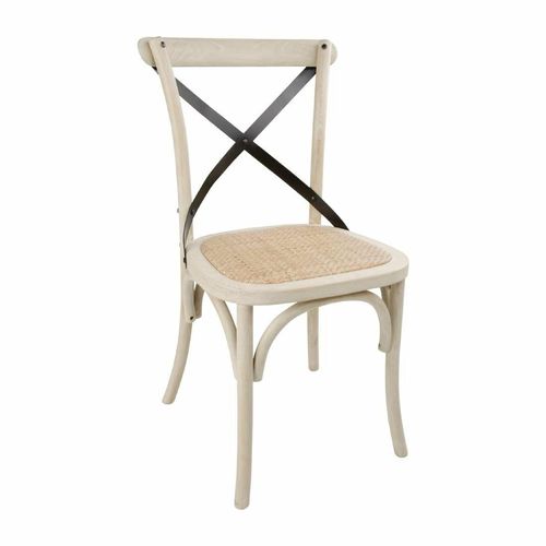 Bolero Bentwood Chairs with Metal Cross Backrest (Pack of 2) - DR306 - 1