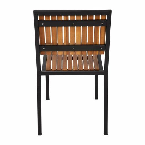 Bolero Steel & Acacia Side Chairs (Pack of 4) - DS150 - 11