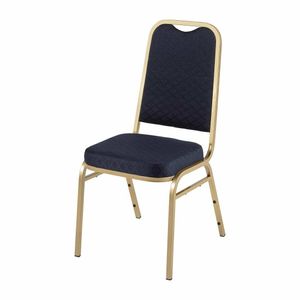 Bolero Square Back Banquet Chairs Blue & Gold (Pack of 4) - DL015 - 1