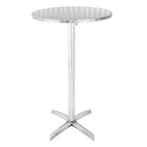 Bolero Flip Top Poseur Table Stainless Steel - GR396 - 1