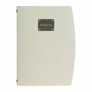 Securit Rio Menu Cover Silver A4 - GL109 - 1