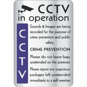 CCTV In Operation Crime Prevention Sign - Y928 - 1