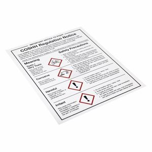COSHH Regulations Sign - W396 - 3