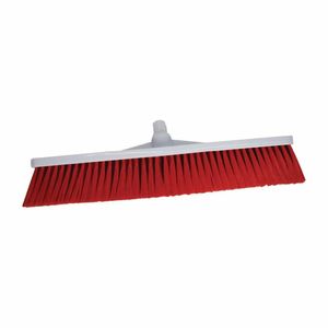 SYR Hygiene Broom Head Soft Bristle Red - L868 - 1