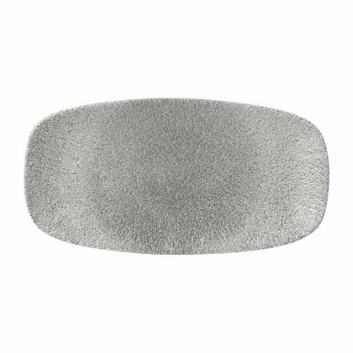 Churchill Raku Oblong Plates Jasper Grey 298x152mm (Pack of 12) - FD883 - 1