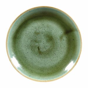 Churchill Stonecast Round Coupe Plates Samphire Green 165mm (Pack of 12) - DF997 - 1