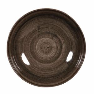 Churchill Stonecast Patina Coupe Plates Black 217mm (Pack of 12) - DR652 - 1
