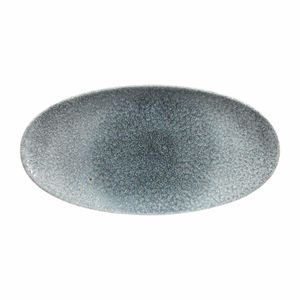 Churchill Studio Prints Raku Oval Plates Topaz Blue 347mm (Pack of 6) - DY219 - 1