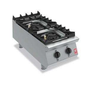 Falcon F900 Two Burner Countertop Boiling Hob Propane Gas G9042 - GR400-P - 1