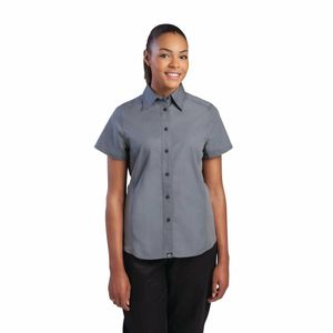 Chef Works Womens Grey Cool Vent Chef Shirt M - B182-M - 1