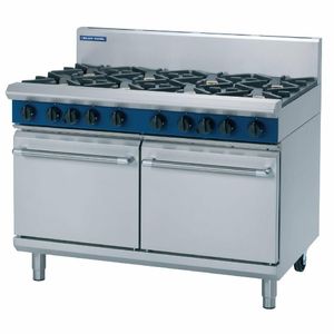 Blue Seal Evolution 8 Burner Double Static Oven Nat Gas 1200mm G528D/N - GK367-N - 1