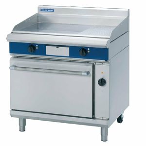 Blue Seal Evolution Chrome 1/3 Ribbed Griddle Convection Oven Electric 900mm EPE56 - GK576 - 1