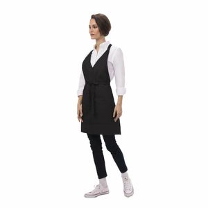 Chef Works Tuxedo Bib Apron Black - A709 - 1