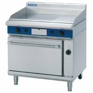 Blue Seal Evolution LPG 1/3 Ribbed Griddle Electric Convection Oven 900mm GPE56/L - GK549-P - 1