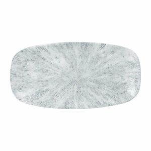 Churchill Stone Oblong Plates Pearl Grey 298x152mm (Pack of 12) - FD894 - 1