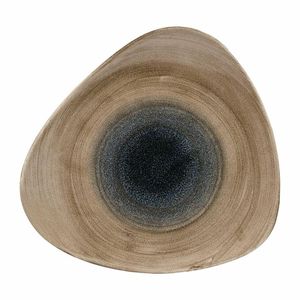 Churchill Stonecast Aqueous Triangular Plates Bayou Taupe 265mm (Pack of 12) - FA664 - 1