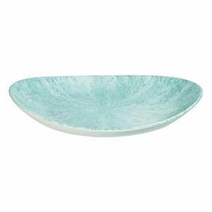 Churchill Stone Oval Coupe Plates Aquamarine 270 x 229mm (Pack of 12) - FA627 - 1