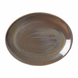 Steelite Revolution Granite Oval Coupe Plate 342mm (Pack of 12) - VV1914 - 1
