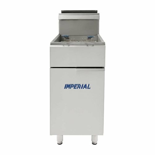 Imperial Single Tank Twin Basket Free Standing Natural Gas Fryer IFS-40-OP - CN021-N - 3