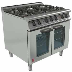 Falcon Dominator Plus 6 Burner Dual Fuel Oven Range G3101 OTC LPG - GP005-P - 1